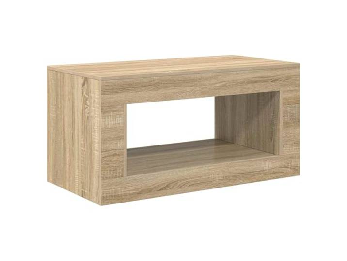 LKJephalotrope Couchtisch Sonoma Eiche 99,5x50x50 cm Wohnzimmertisch Eleganter Tisch mit großzügiger Ablagefläche für Wohnzimmer und Büro, feuchtigkeitsbeständig und stabil konstruiert.