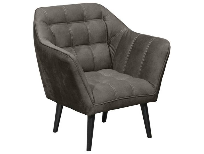 Mid.you Cocktailsessel, Anthrazit, Holz, 84x87x70 cm, Wohnzimmer, Sessel, Cocktailsessel