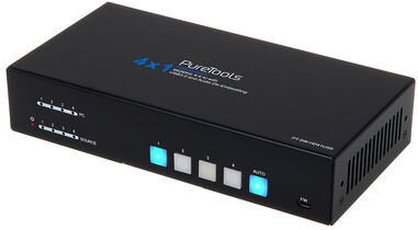 PureTools PT-SW-HD41USB 4x1 Switch & KVM Schwarz