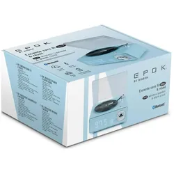 Bigben Retro Wecker, Bluetooth Lautsprecher, Blau