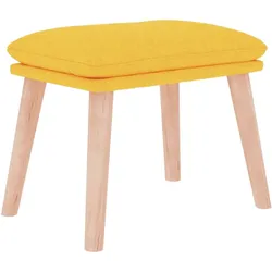 vidaXL Fußhocker Senfgelb 45x29,5x35 cm Stoff