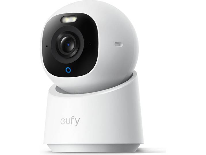 Caméra de surveillance vidéo d'intérieur eufy E30 4K UHD\, panoramique et inclinaison à 360°\, IA\, enregistrement 24h/24\, vision nocturne en couleur\, blanche