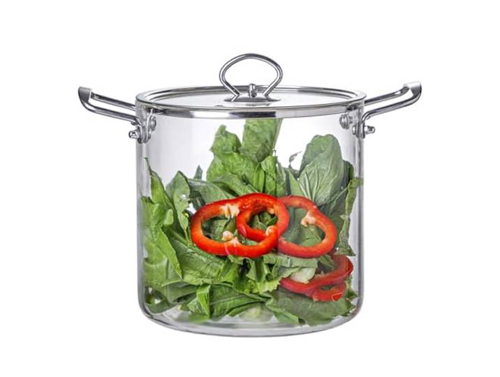 XYUERU Glastopf for Kochen, mit Deckel, hitzebeständiger Glas-Suppentopf Auflauf, Ramen-Kochtopf, Simmertopf for Nudel-Nudelsuppe(3.5L)