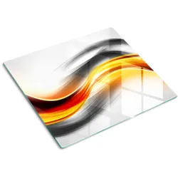 GLASPLATTE 60x52 cm Wellenabstraktion