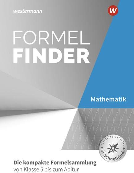 Henning Körner - Formelfinder / Formelfinder - Ausgabe für die Sekundarstufe I und II an Gymnasien: Ausgabe 2022 für das Gymnasium / Die kompakte Formelsammlung von ... Ausgabe 2022 für das Gymnasium) - Preis vom 05.10.2026 03:47:11 h