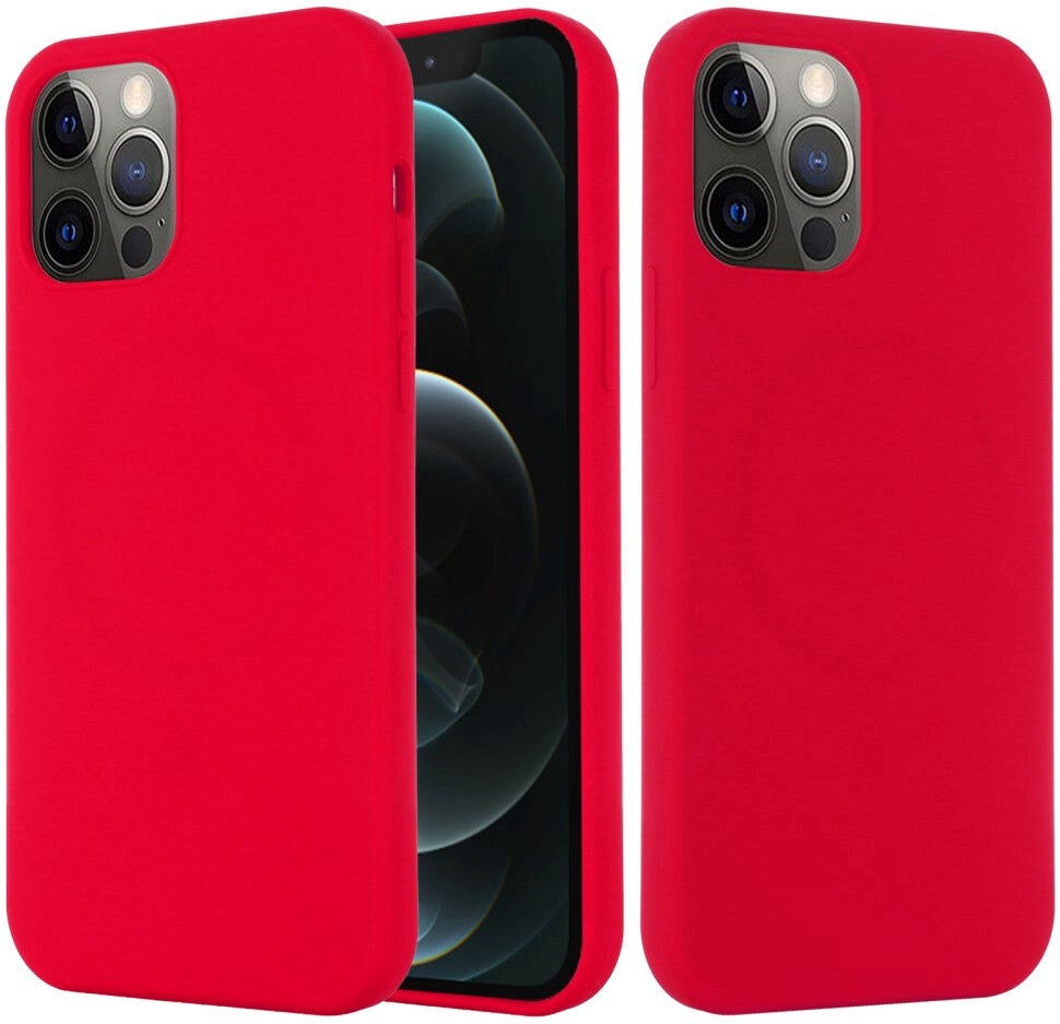 INCOVER iPhone 12 / 12 Pro Silikone Case Rød MagSafe