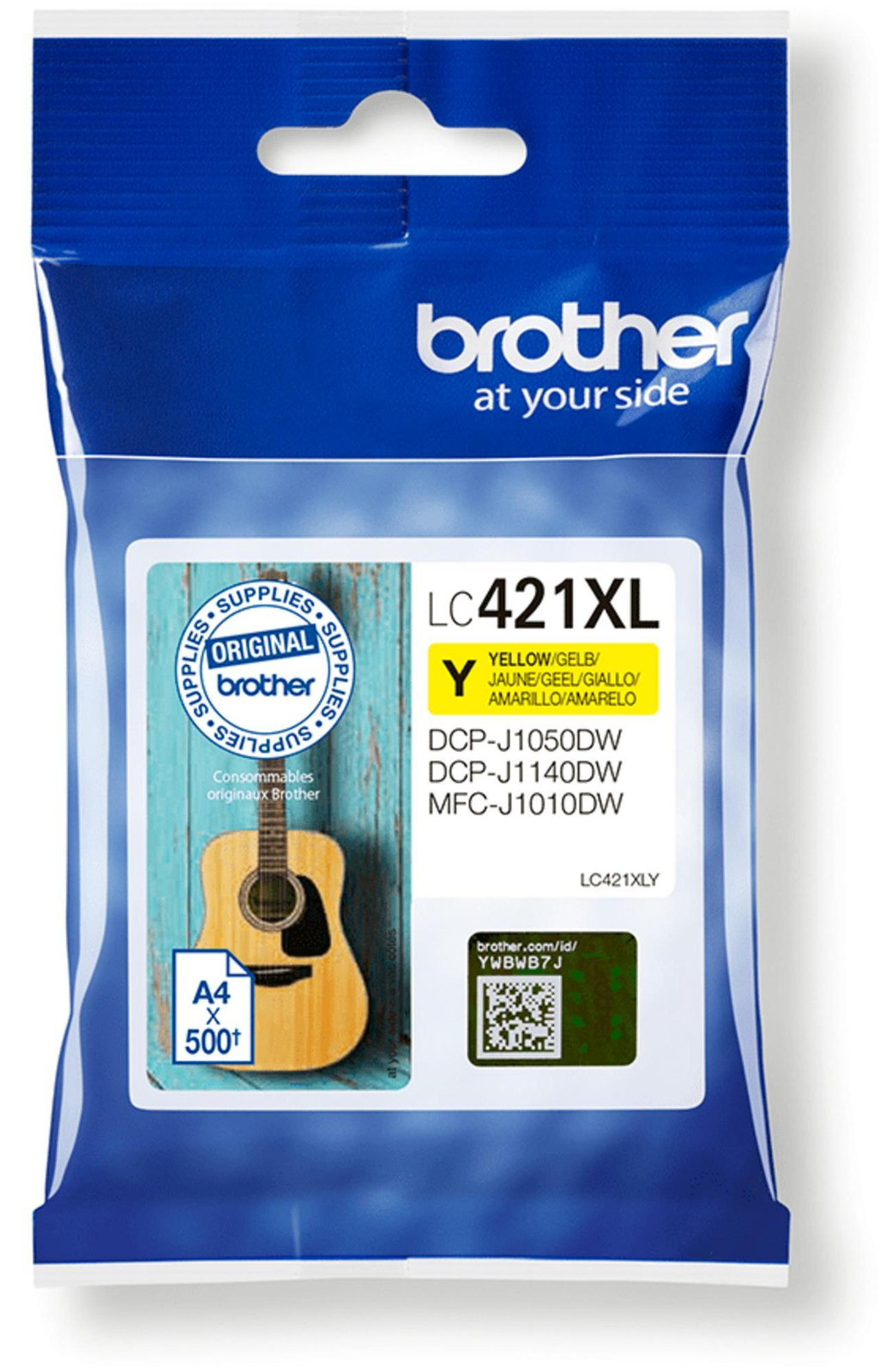Brother LC421XLY Original Brother Tintenpatrone Geel