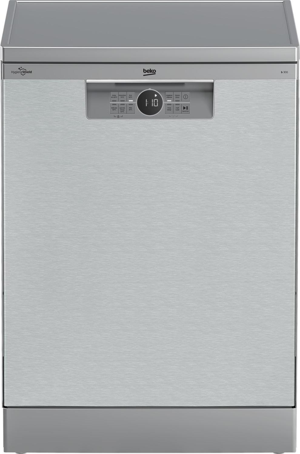 Beko b300 BDFN26430X, Freistehend, Standardgröße (60 cm), Edelstahl, Edelstahl, Tasten, LED