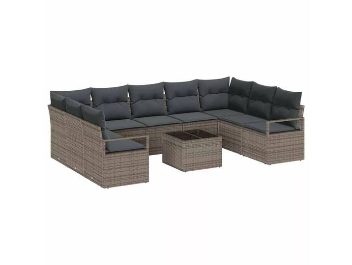 VidaXL - Outdoor-sofa poly-rattan, One Size, Grau