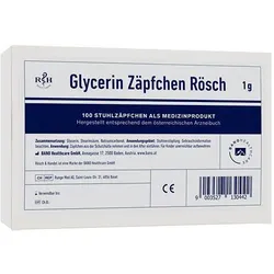 Glycerinzäpfchen Rösch 1G gegen Verstopfung 100 ST