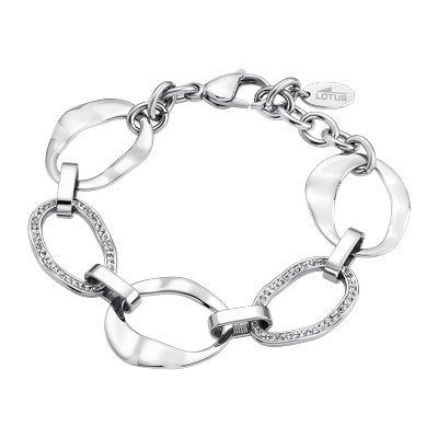 Armband LOTUS "Urband Woman", silber (edelstahlfarben), Armbänder, Damen, 21,7cm, Edelstahl, Armband