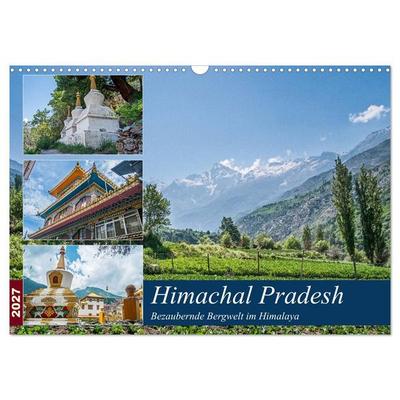 Himachal Pradesh - Bezaubernde Bergwelt im Himalaya (Wandkalender 2027 DIN A3 quer), CALVENDO Monatskalender