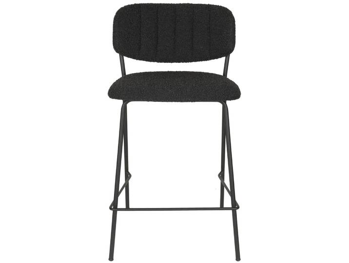Barhocker Jolien 2er-Set - Schwarz - Dunkelgrau - Luxusbetten24