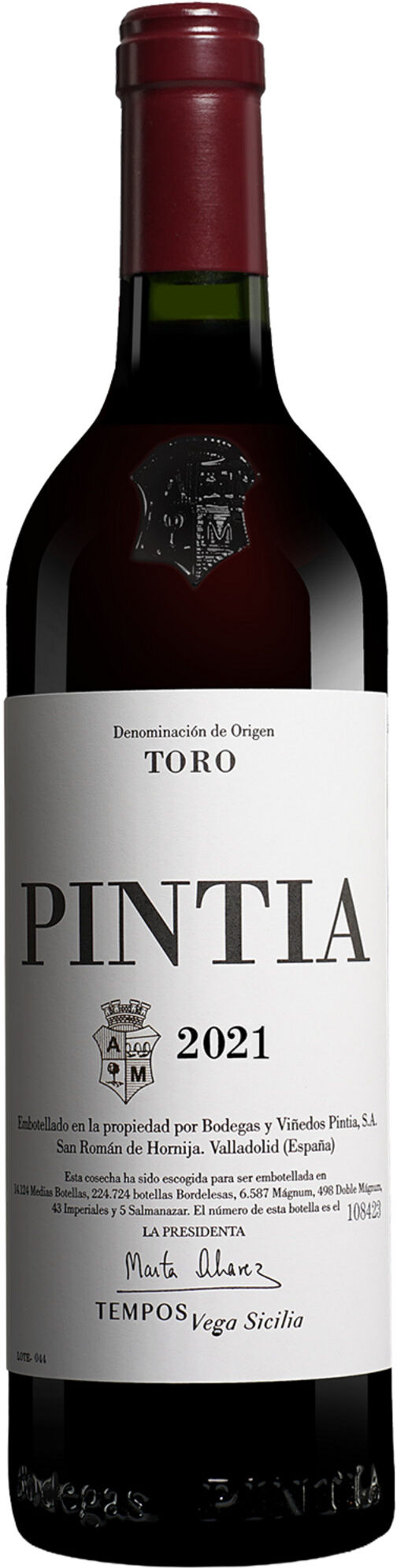 Bodegas y Viñedos Pintia Pintia 2021 15% Vol. Rotwein Trocken aus Spanien