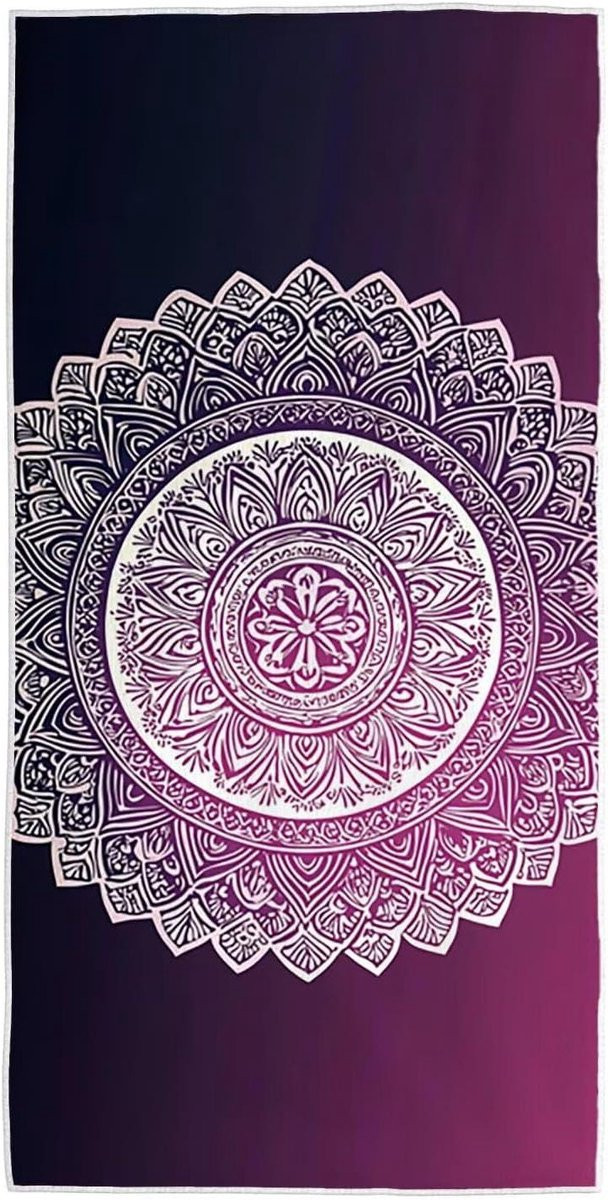 Strandhanddoek Mandala Microvezel - Meerkleurig - 100 x 200 cm