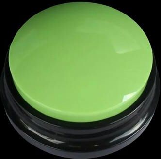 Uplift Treasures Dog Communication Buttons Voice Recording Training Buzzer For Talking Pets green