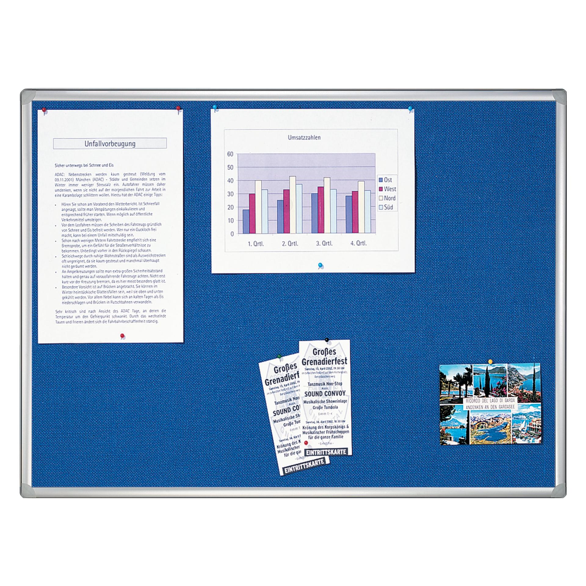Franken Filz-Notiztafel PRO (Pinnwand, 180 x 120 cm) (PT830503)