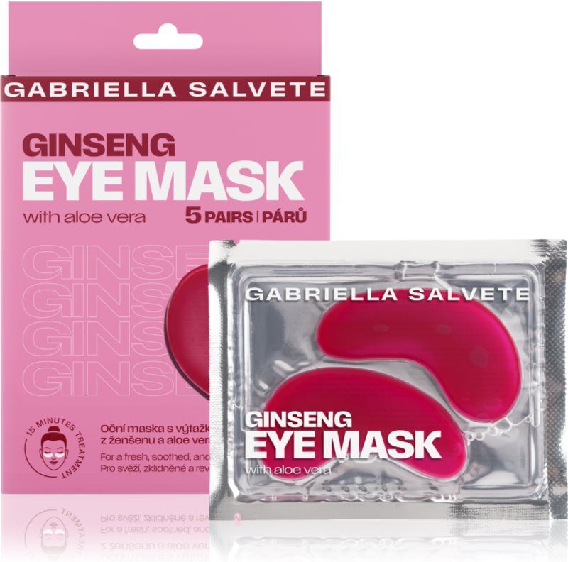 Gabriella Salvete Eye Mask Ginseng refreshing face mask for the eye area 5 pc