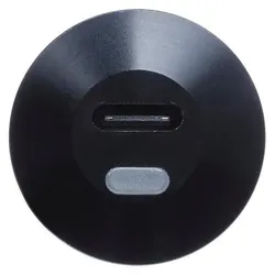 Ochno, Steckdose, Socket with RGB Button - USB-C outlet w. locking screw 1m cable in Black
