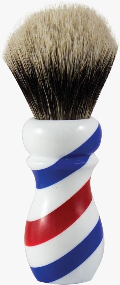 Man42 Pennello da Barba con Setole in Tasso Nero – Manico in Resina Bandiera Americana
