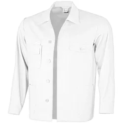 QUALITEX HIGH QUALITY WORKWEAR Langjacke basic weiß Herren: 106