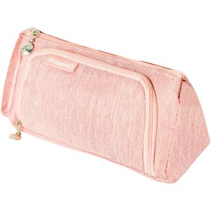 Pelikan Federmäppchen Homeoffice Canvas Look, 517089, Schlamperetui, aus Stoff, rose