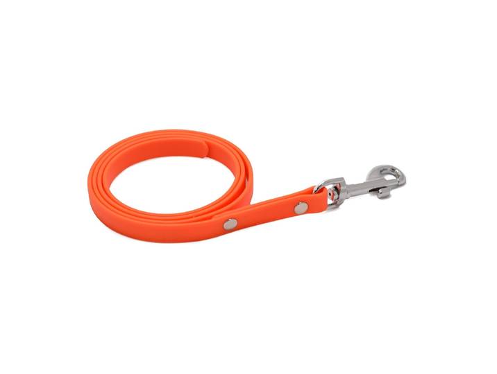 Schleppleine dogsmart BioThane 5 m / 12 mm , orange (neonorange), B:1,2cm L:5m, Kunststoff, Polyester, Leinen, Schleppleine