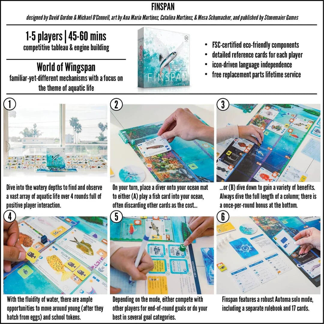 Finspan Strategic Board Game from Stonemaier Games for 1-4 Players