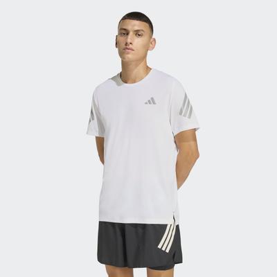 Laufshirt ADIDAS PERFORMANCE "ADI365 CLIMACOOL", Herren, Gr. L, weiß, Obermaterial: 100% Polyester, Rundhals, Shirts Laufshirt