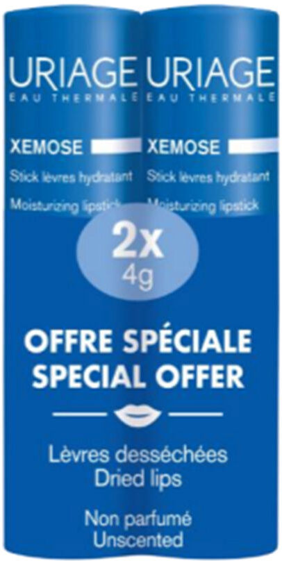 Uriage Xémose stick de rouge à lèvres pack 2 x 4 gr