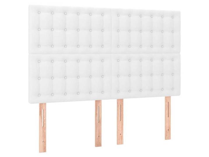 SALE 2026 Meuble Tête de lit Hauteur réglable Blanc - Tête de lit robuste blanche 144x5x118/128cm similicuir 16.7 Kg 332545