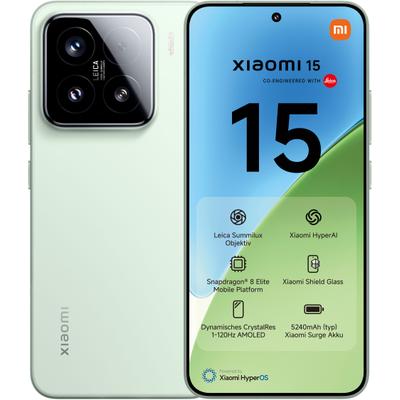XIAOMI Smartphone "15 12+512GB", grün, 512 GB, Mobiltelefone