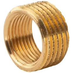 Messing Gewinde-Fitting Reduzierring 3/8" IG (DN10) - 1/2" AG (DN15), schwere Ausführung