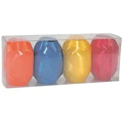 PRÄSENT Eiknäuel-Set 4 Farben Geschenkband, 0.8 cm