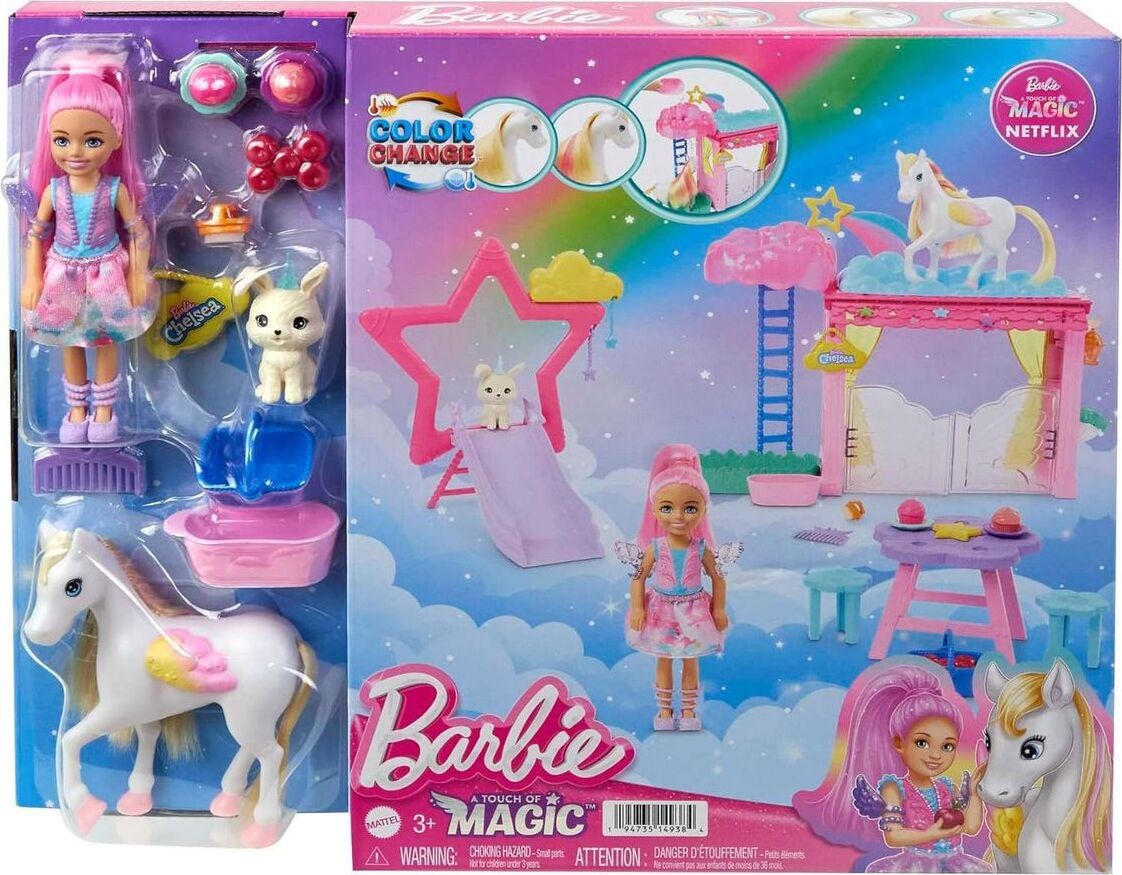 Mattel Barbie Chelsea & Pegasus speelset: Een verborgen magie