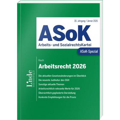 ASoK-Spezial Arbeitsrecht 2026, Taschenbuch von Thomas Rauch, Linde, 978-3-7073-5414-0