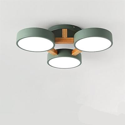 3-Licht nordischen Wohnzimmer Lampe Esszimmer Lampe moderne Flur Lampe führte kreative Persönlichkeit Schlafzimmer Lampe Holz Deckenleuchte