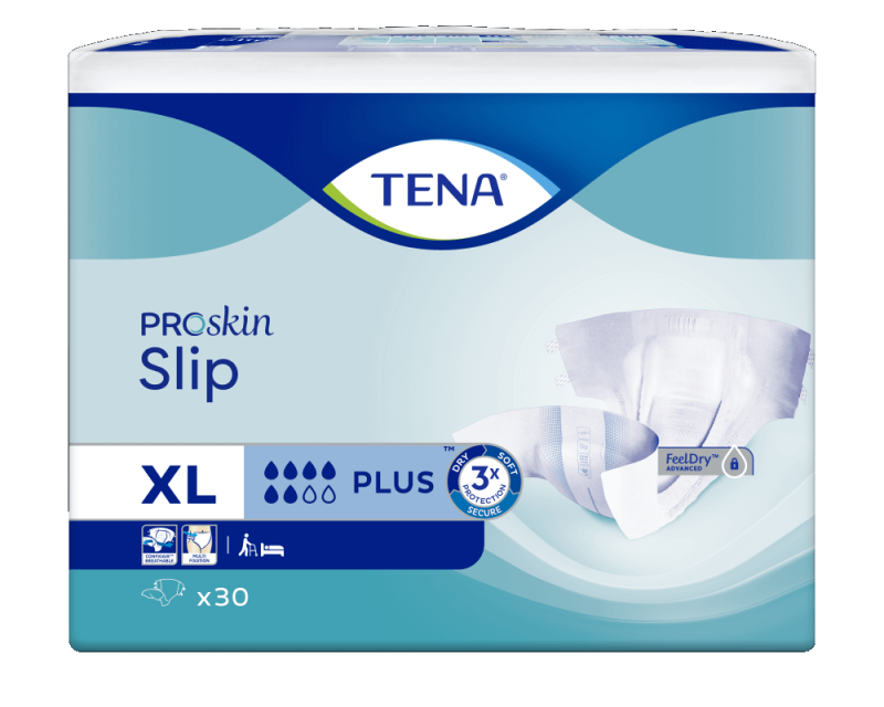 Tena Proskin Slip Plus XL - 6 paquets de 30 protections