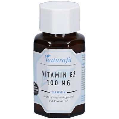 Naturafit Vitamin B2 100 mg Kapseln 90 St