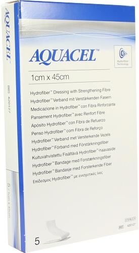 Aquacel 1x45 cm Tamponaden mit Verstärkungsfasern 5stk