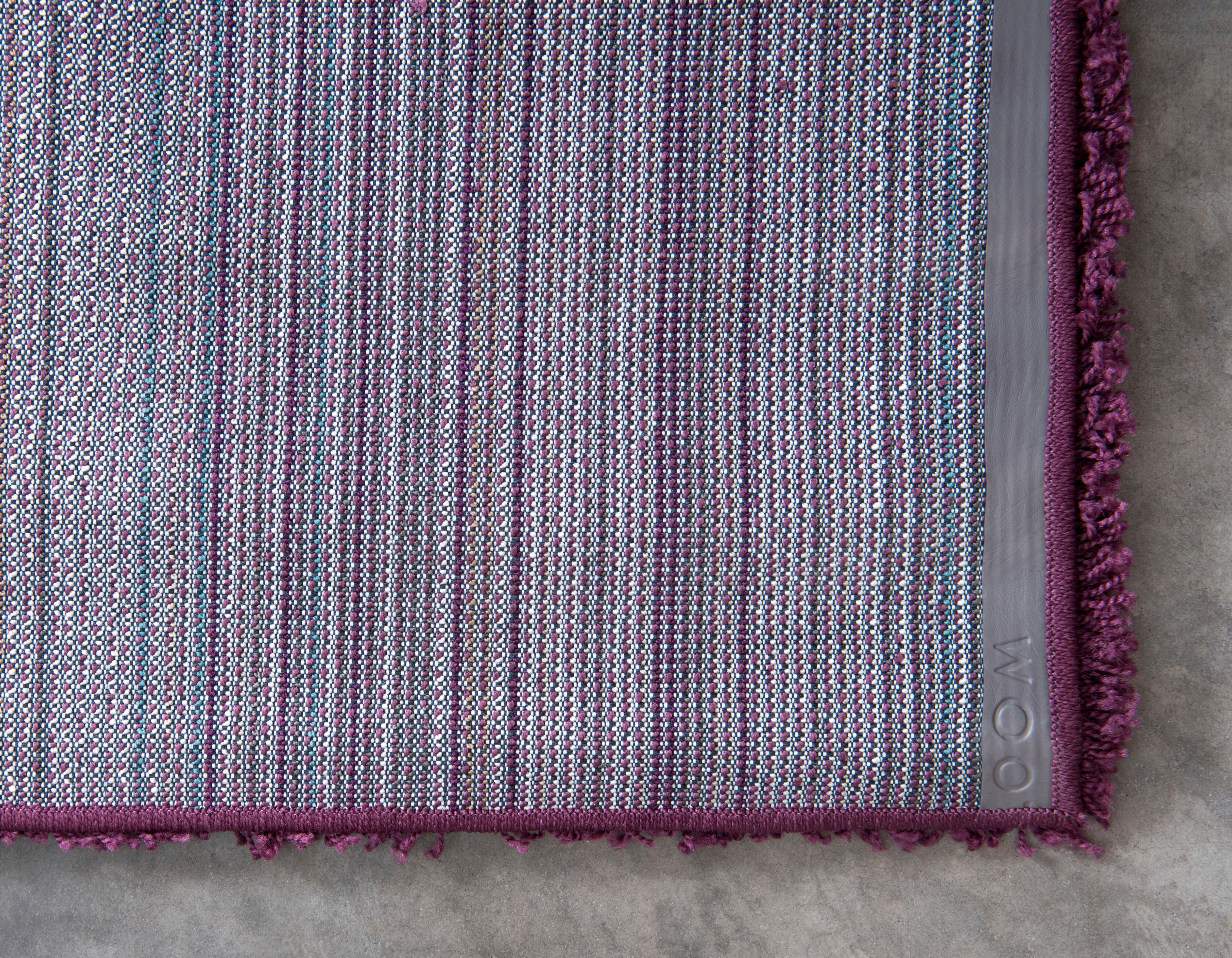 Hochflor-Teppich "Shaggy Shag, LAGERRÄUMUNG", lila (aubergine, lila), B:152cm H:38mm L:244cm, Polypropylen (PP), MYFLAIR MÖBEL & ACCESSOIRES, Teppiche, Hochflor-Teppich, gewebt, Uni Farben, ideal im Wohnzimmer & Schlafzimmer aubergine, lila B : 152cm 1 St