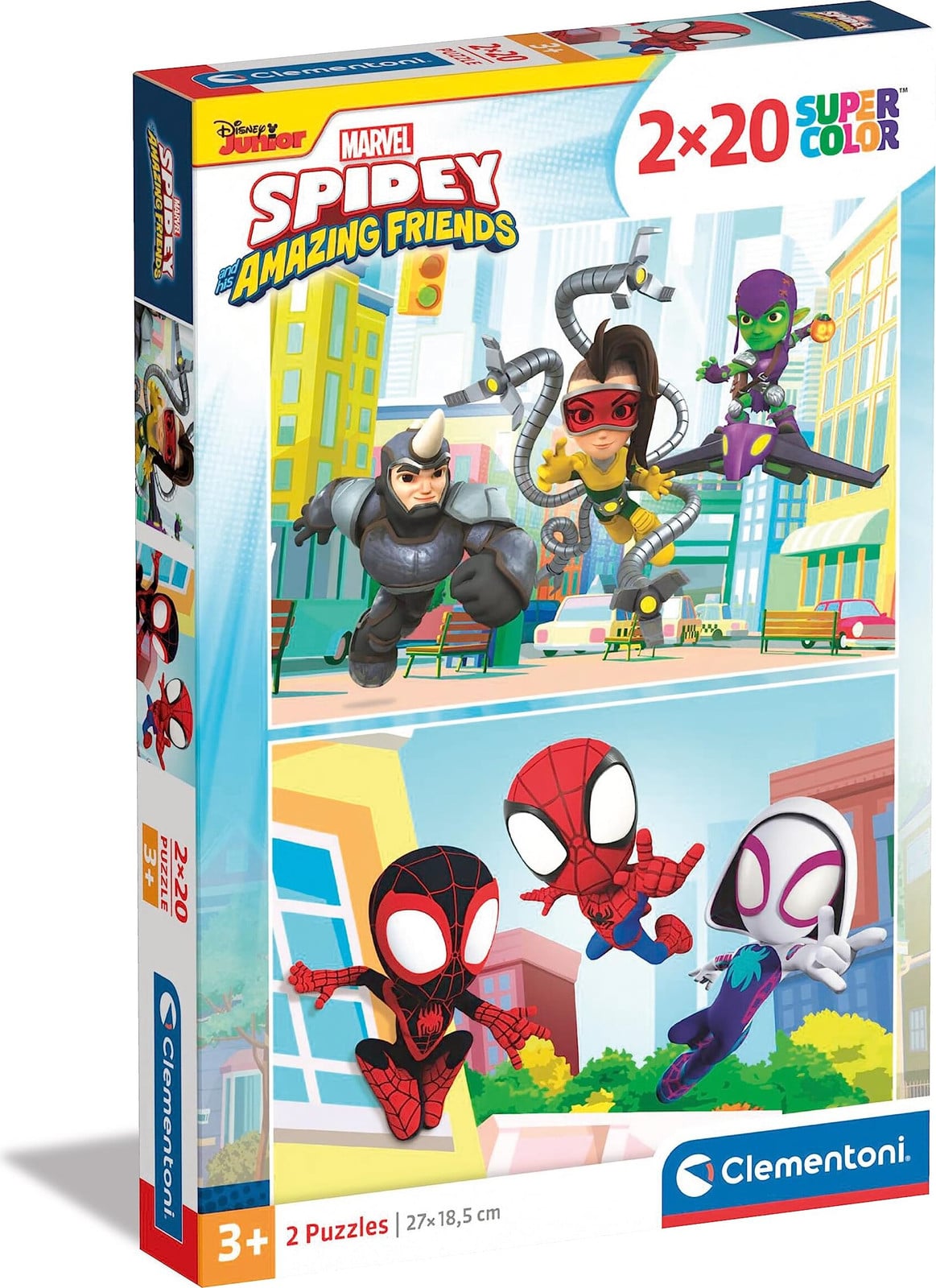 Clementoni Kinderpuzzel Supercolor Spidey en zijn vrienden