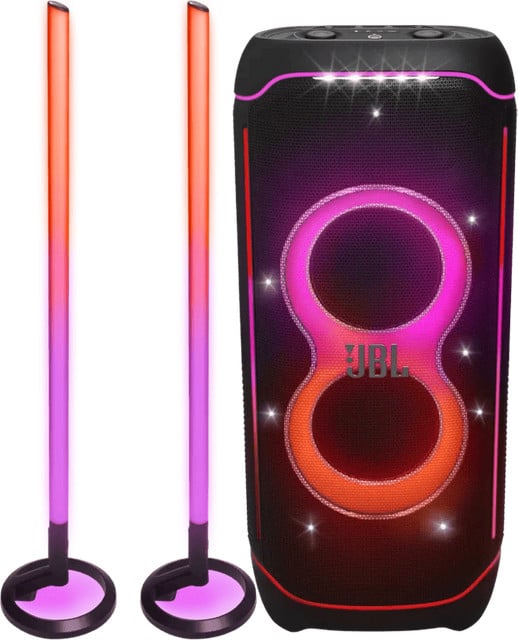 JBL Partybox Ultimate met 2x JBL Partylight Stick