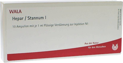WALA Heilmittel GmbH HEPAR STANNUM I Ampullen 10X1 ml 01223587