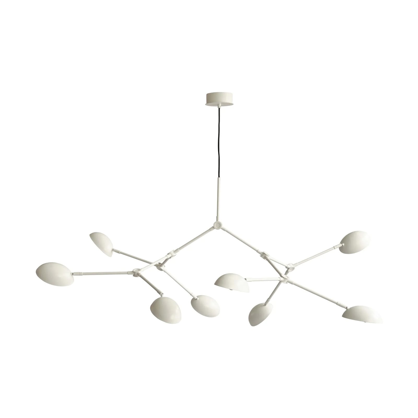 101 Copenhagen Drop Kroonluchter Wit - Aluminium - 8 x E14