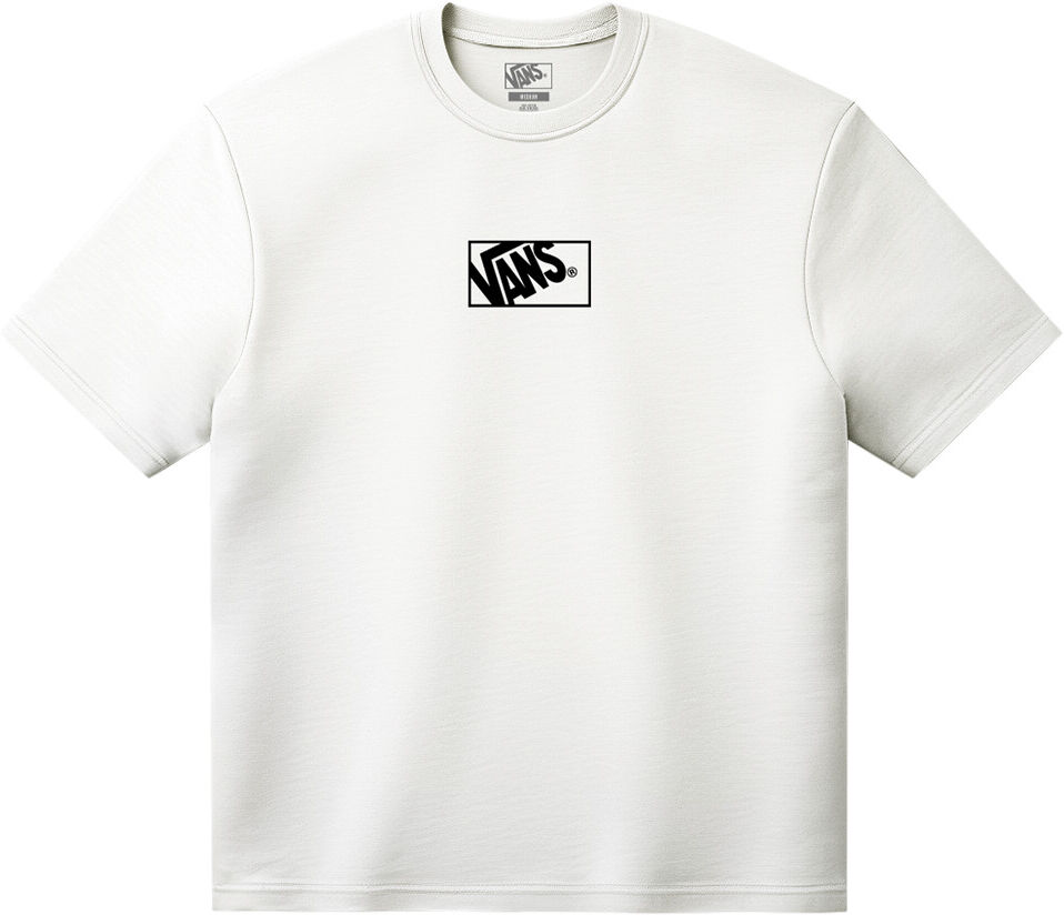 T-Shirt VANS "BLOCKED BOX LOOSE SS TEE", Herren, Gr. XL, weiß, Obermaterial: 100% Baumwolle, normal, Rundhals, Shirts T-Shirt, mit Rundhalsausschnitt, Kurzarm, aus Baumwolle, normale Schnittform