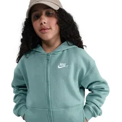 NIKE Sportswear Club Fleece Oversized Kapuzenjacke Kinder 017 - cannon/white XL (158-170 cm)