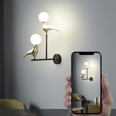 moderne vogel schöne wandleuchte nordic brotate vogel nacht foyer wandleuchte kunst schlafzimmer nacht wand lampe wohnkultur