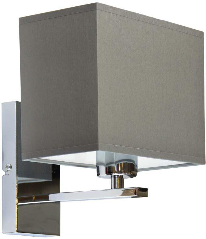 17 Stories Asavira Armed Sconce Grey/Chrome