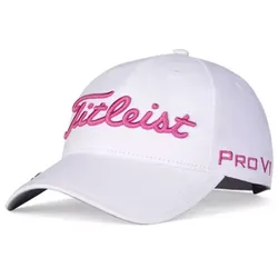 Titleist Tour Performance Ballmarker DamenCap weiss/pink